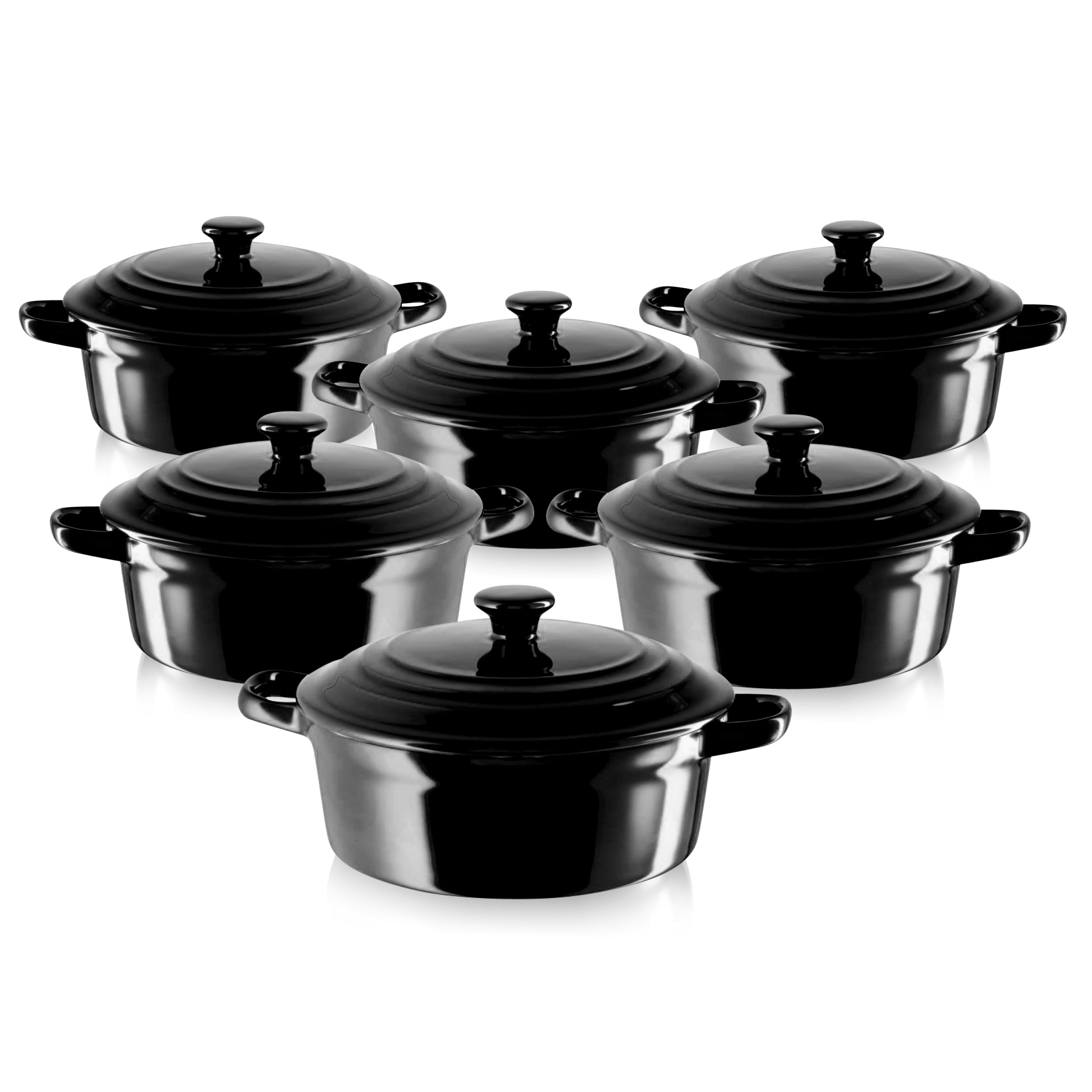 KHG Mini-Auflaufform Aus Keramik – 2er Set Mit Deckel, Ofenfest