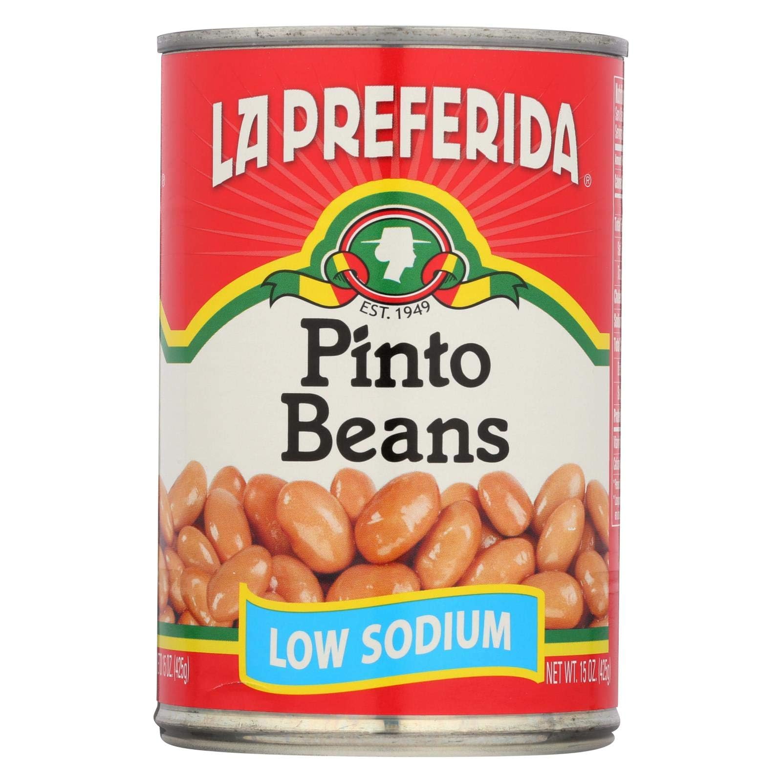 La Preferida Bean Pinto Low Sodium, 15 oz