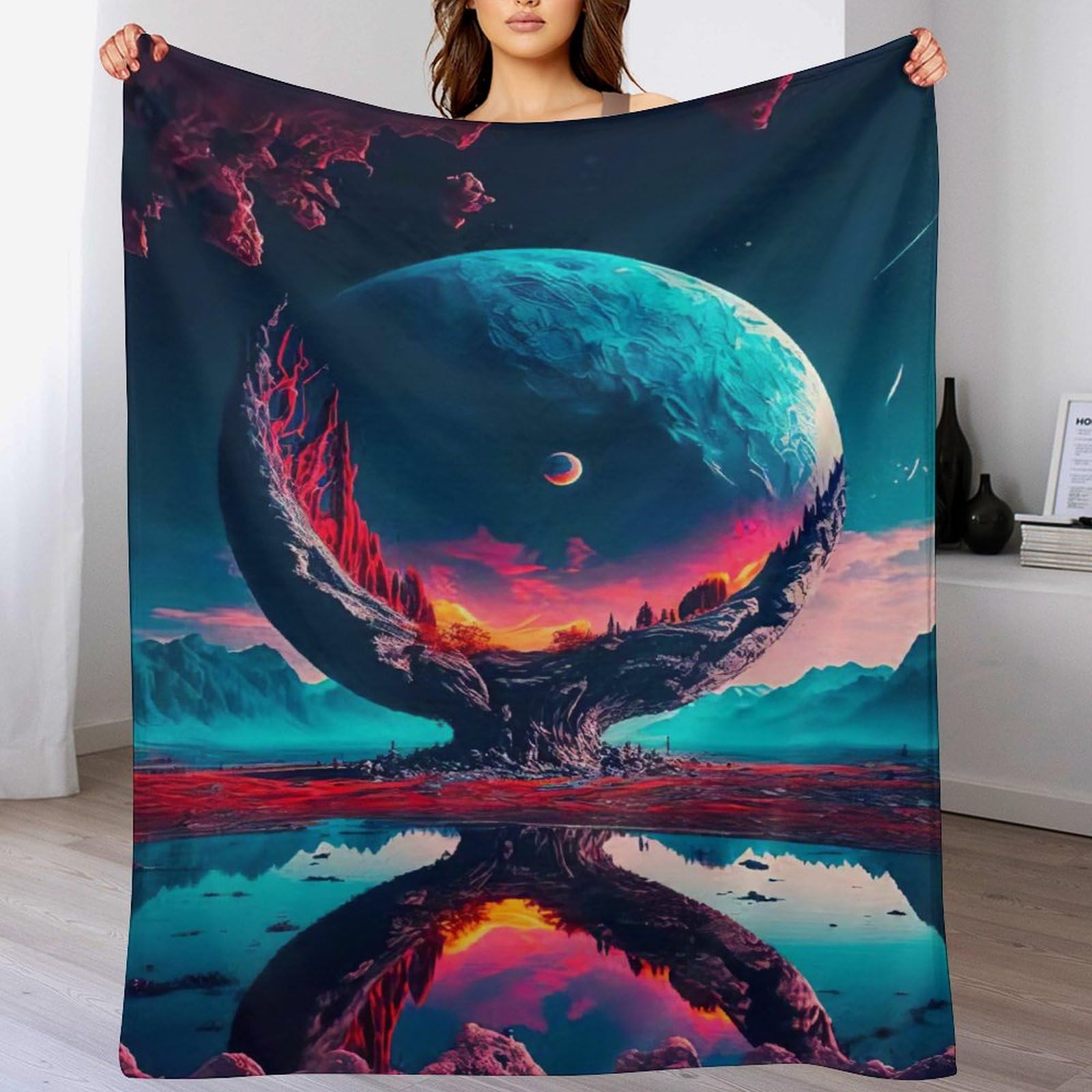 Couverture Arbre de Vie Cosmique pour un confort thermique optimal en hiver