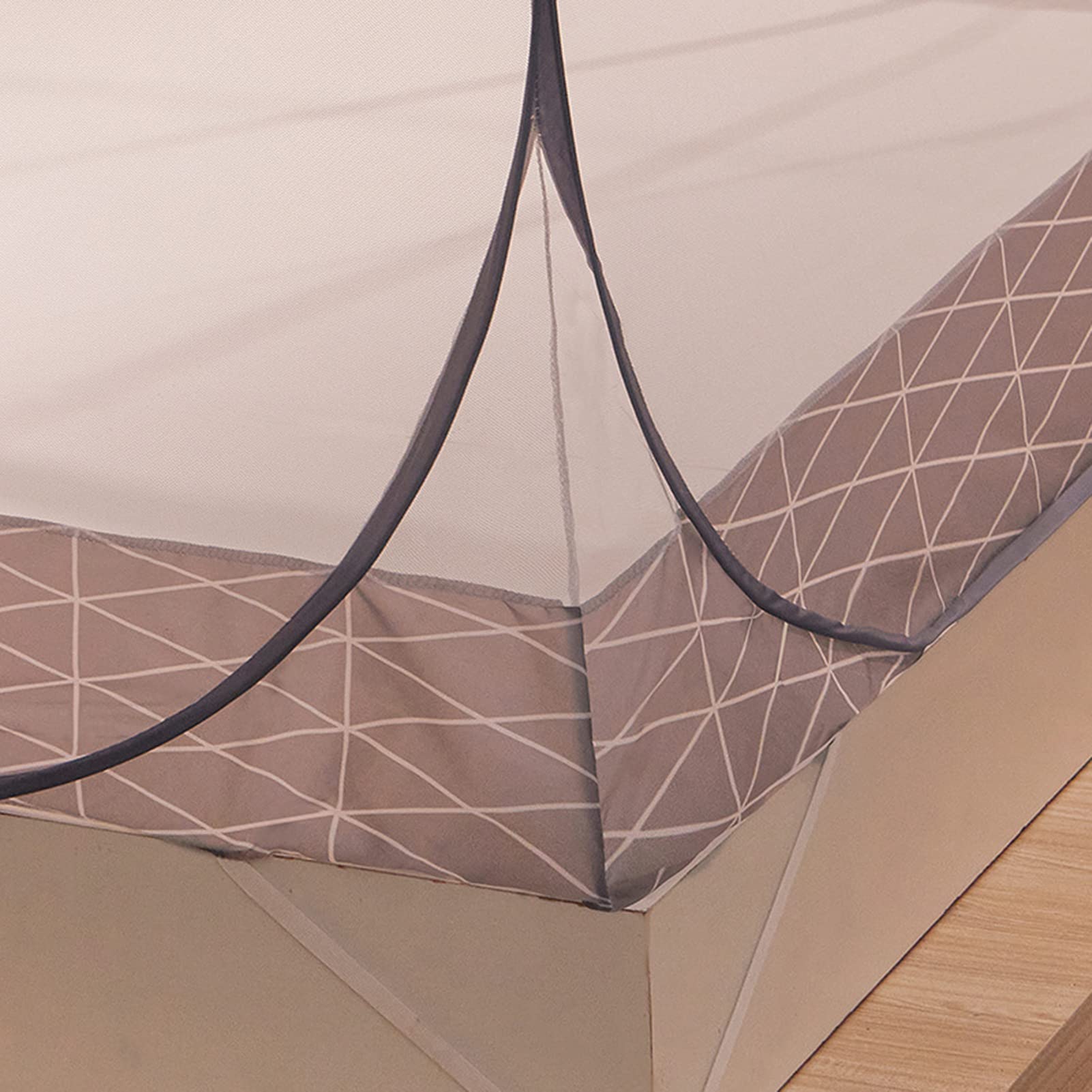 HAZARA Zanzariera Pieghevole A Baldacchino, Portatile, Da Viaggio, Per Letto Singolo/Matrimoniale, Porta 2 in Poliestere Misto, Pop-Up Tenda Da Campeggio,Blu,1.8 * 2M