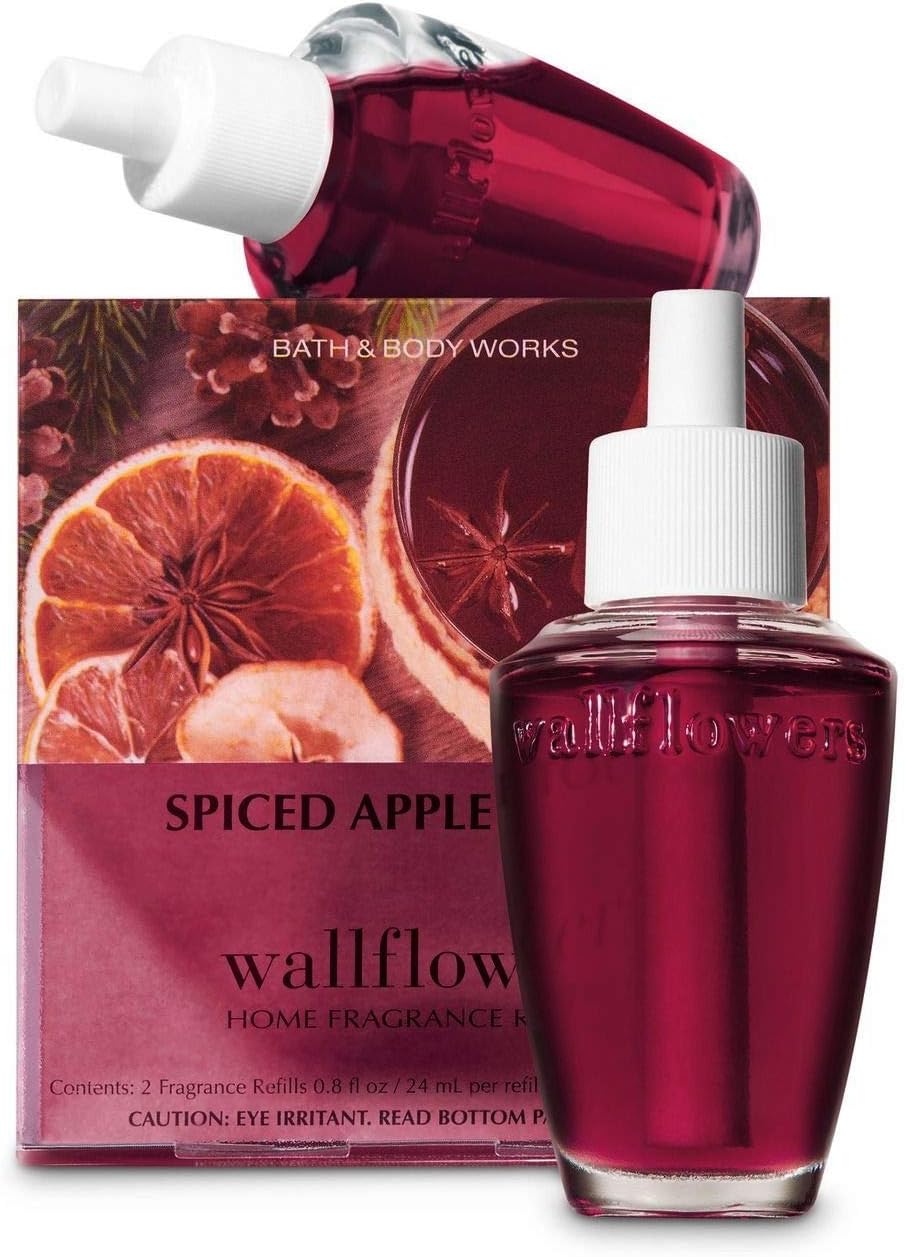 Bath & Body Works Spiced Apple Toddy Wallflowers Home Fragrance Refills, 2-Pack (1.6 Fl Oz Total)