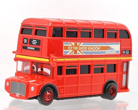 Amazon Mattel Disney Pixar Cars 2 Deluxe Double Decker Bus マテル カーズ2 デラックス ダブルデッカーバス トッパーデッキントン3世 ロンドンバス おもちゃ雑貨 おもちゃ