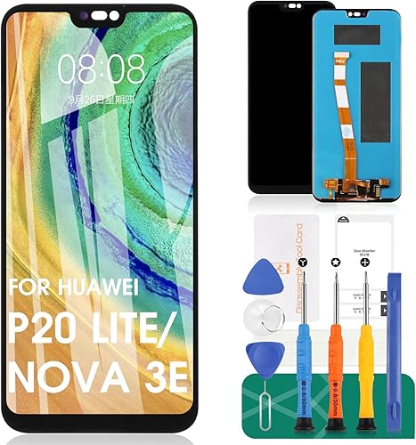 para Huawei P20 Lite Pantalla LCD de reemplazo de pantalla táctil digitizador Asamblea para Huawei P20 LiteNova 3e ANE-LX2 ANE-L22 ANE-LX1 ANE-L21