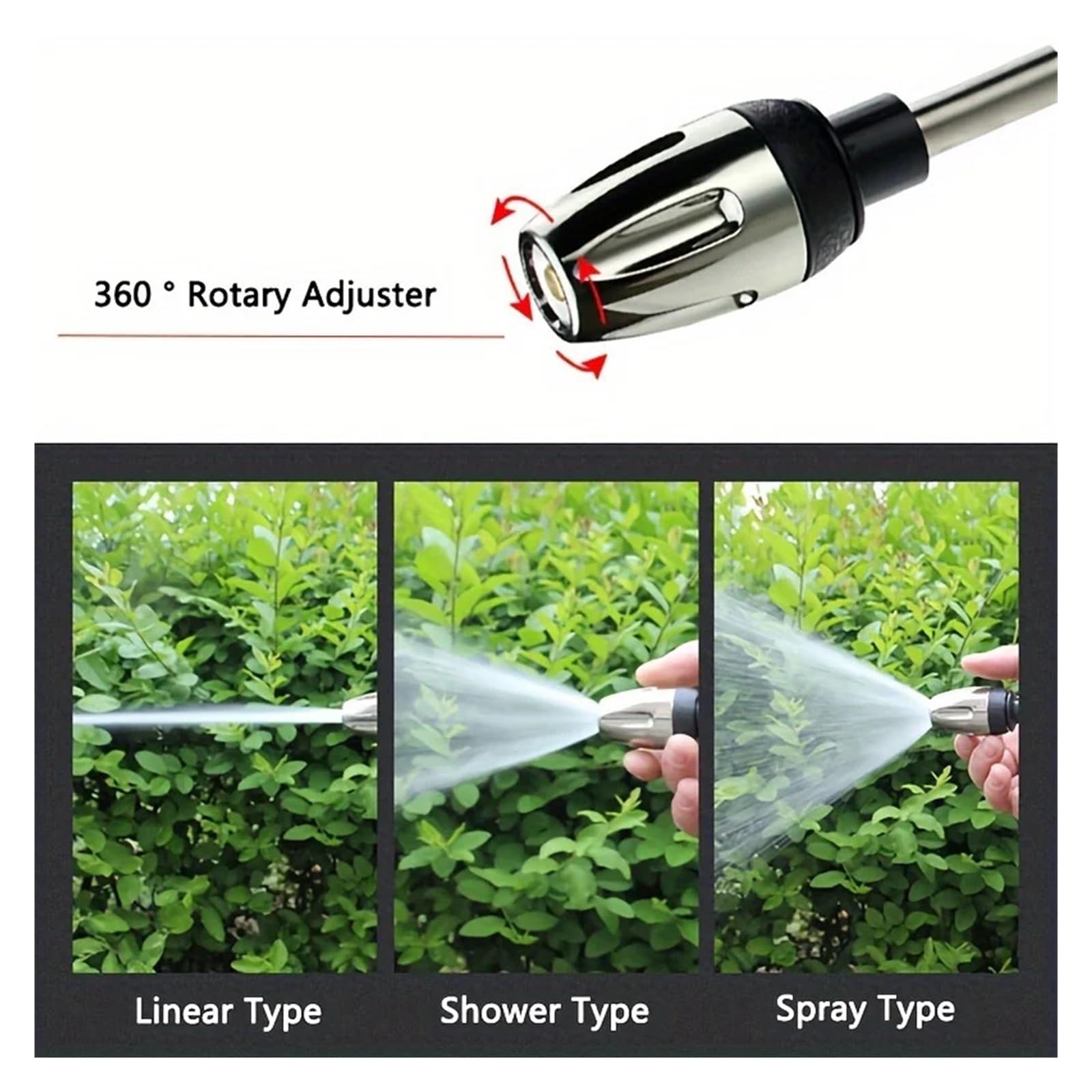 Pistola multifunzionale a spruzzo d'acqua con contenitore for liquidi | Raccordo di presa d'acqua portatile for l'irrigazione di veicoli e piante(Foam Water gun)