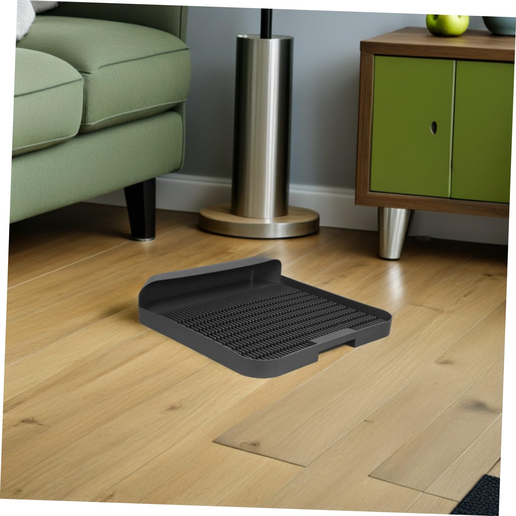SUPVOX Alfombrilla para Caja Gato Doble Antideslizante y Ligera para Control de Suciedad y Protección del Suelo el