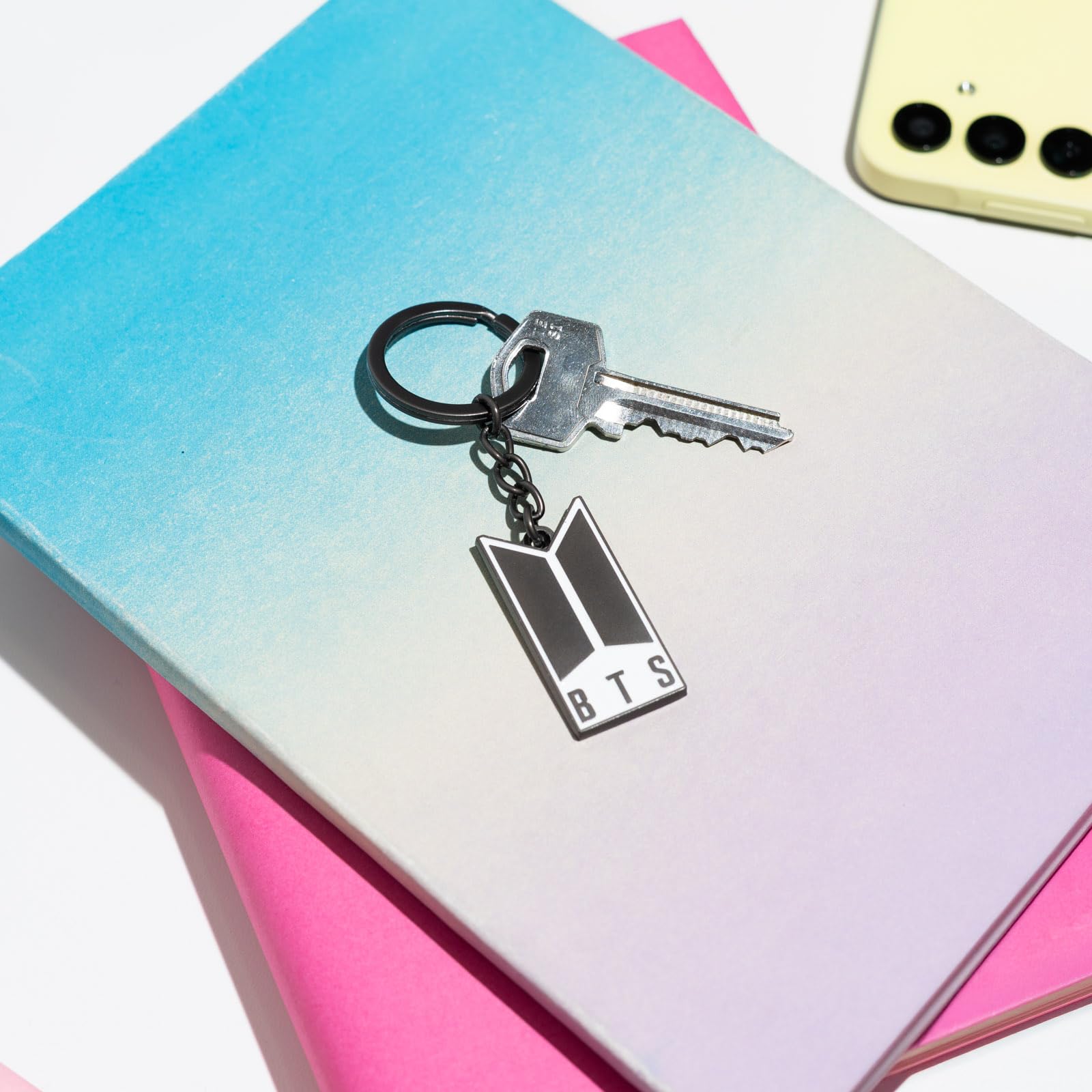 Grupo Erik Keyring - BTS Merch | Logo Keychain, Cute Keyring, Cool Keyrings, BTS Gifts under 10 Pounds, K-Pop Music Gifts
