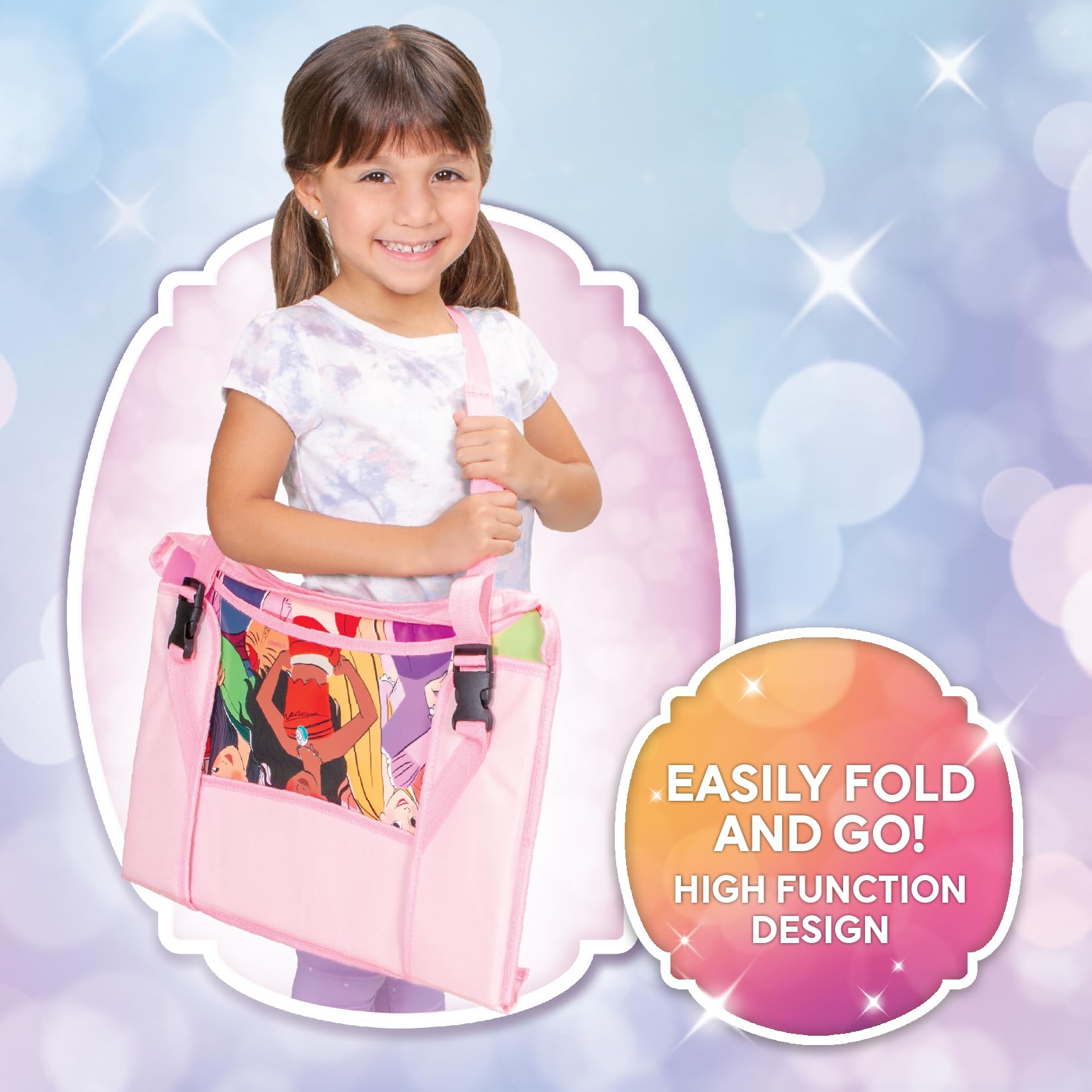 Disney Princess Bandeja de viaje para niños, bandeja de asiento de coche para niños, bandejas de coche para niños, artículos esenciales y actividades de viaje por carretera