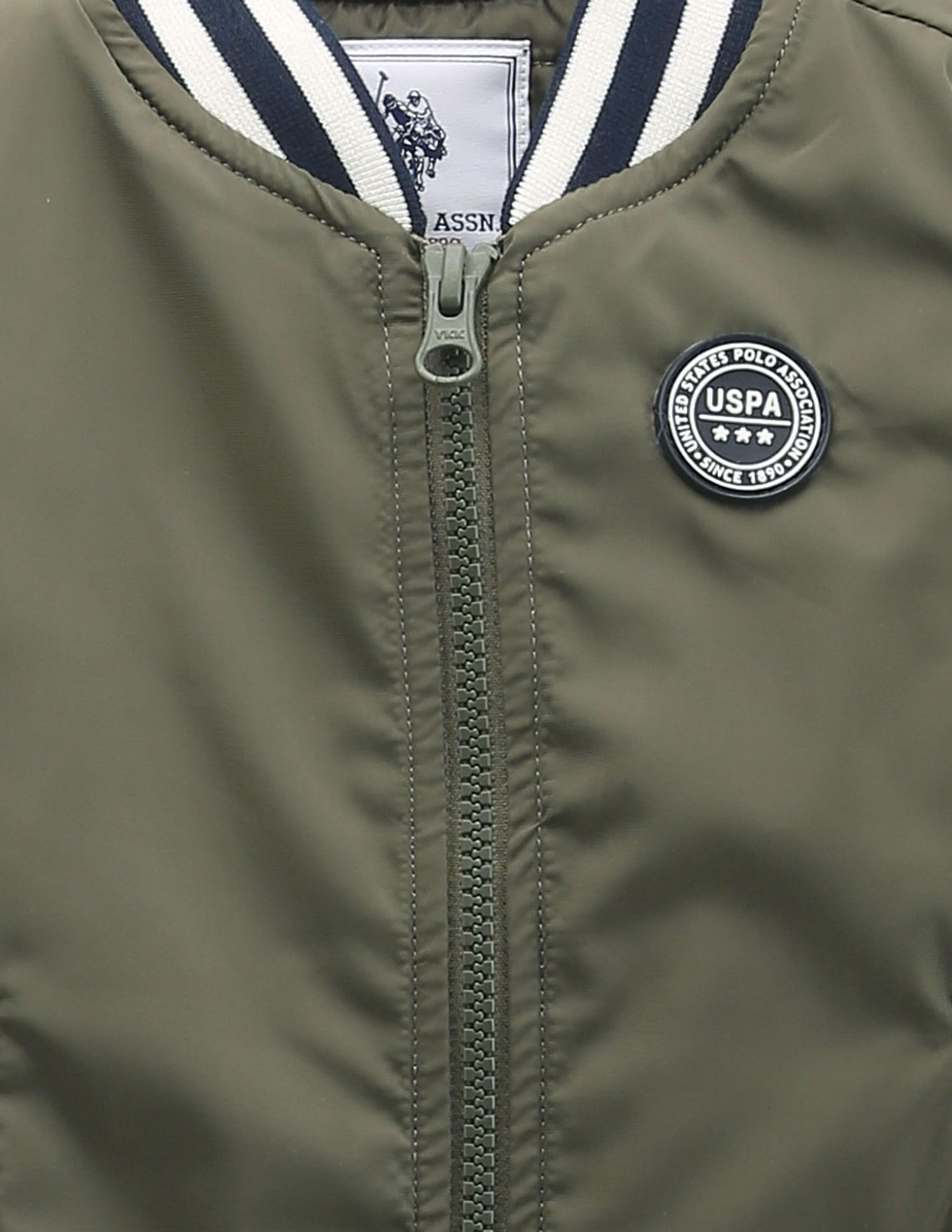 U.S. Polo Assn. Kids Regular fit Polyester Hooded Jackets (UKJCK0181_Green_12M) 1