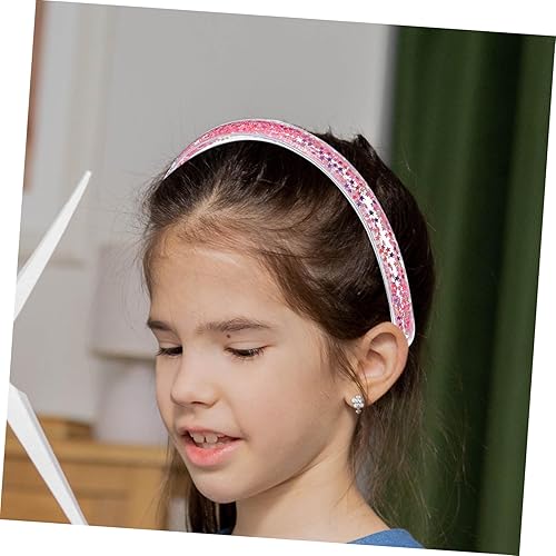 Miniatura 8 de Esponja de pedicura Scrubber 5 unids headgear girl Miss joyería de moda diadema diadema de tela horquilla forro lentejuelas accesorios para el