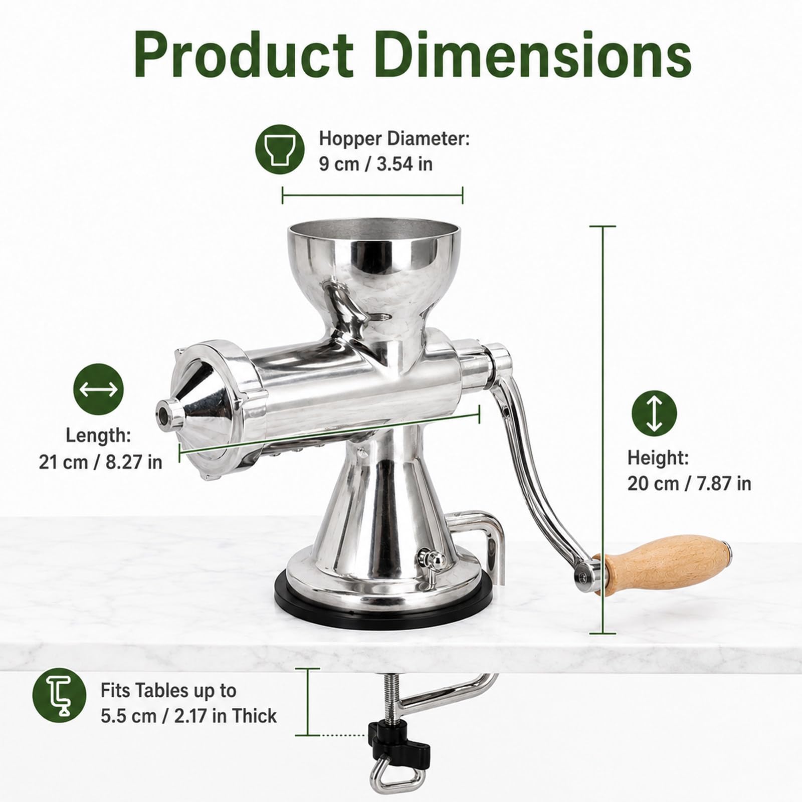 Exprimidor De Hierro Fundido para Cocina, Exprimidor Manual Resistente, con Coladores Desmontables para Fácil Limpieza, Prensa De Naranjas para Cítricos, para Bartenders Y Amantes