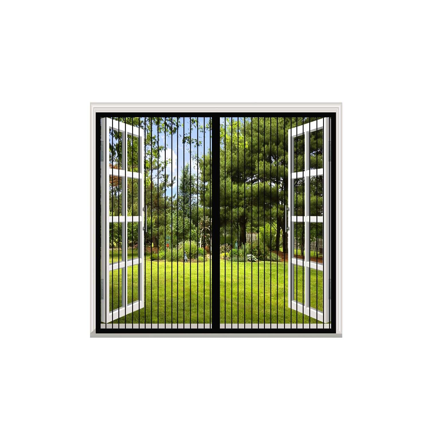 Moustiquaire magnétique : stop aux insectes et mouches avec la fermeture automatique 180x114cm