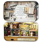 MAGQOO 3D Wooden Dollhouse Miniature DIY Doll House Kit with Furniture 1:100 DIY Box Theater Kit (Happy Corner)