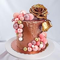 Vista 4 de 108 bolas para decoración de tartas, decoración de cupcakes, globos de espuma para hornear pasteles, boda, aniversario, decoración de cumpleaños