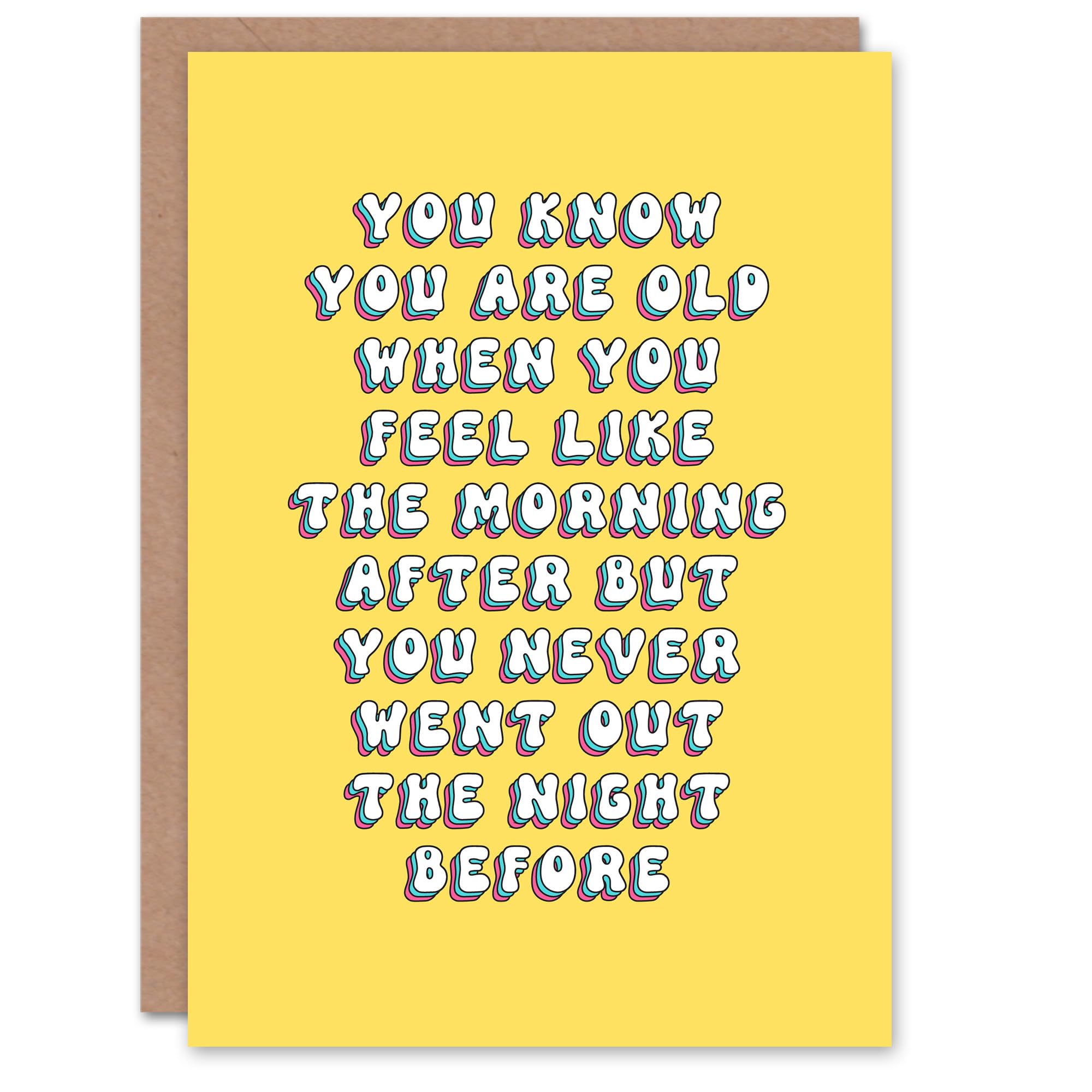 Artery8 Greeting Card Going Out Morning After Funny Old Age Joke For Her Woman Wife Sister Daughter Mum Birthday Card