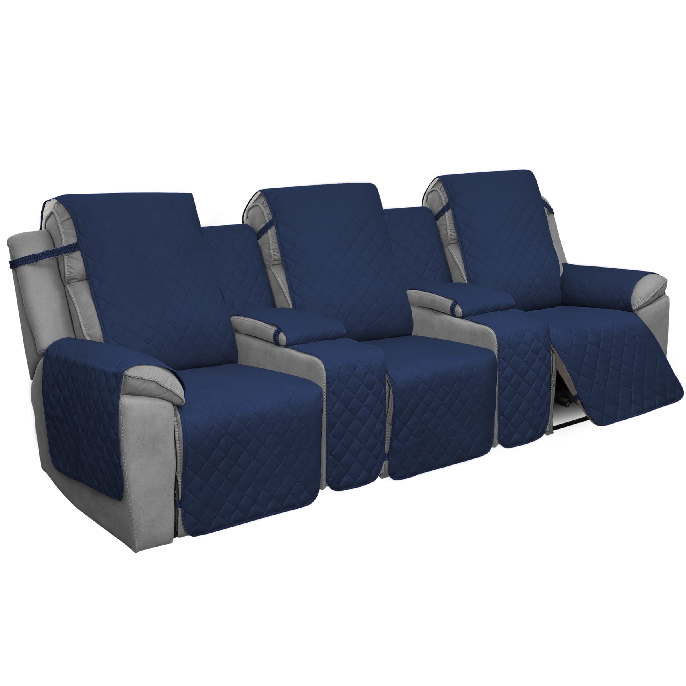 EasyGoing Recliner Sofa Cover with Console, Reversible Couch Cover for