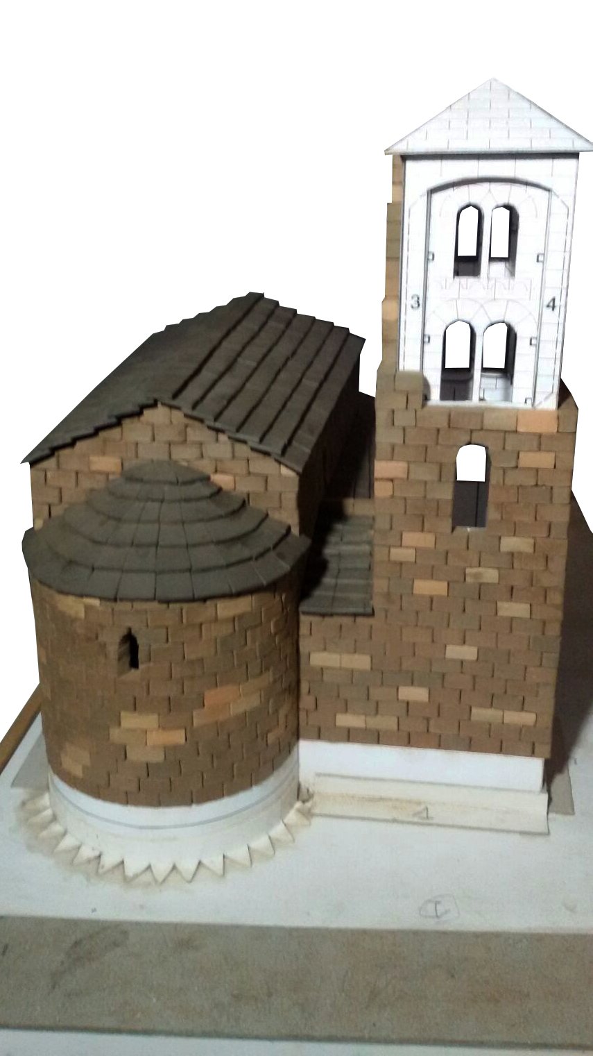 Keranova 30112 Storico edifici Sant Joan de Caselles Andorra Model 3D Puzzle