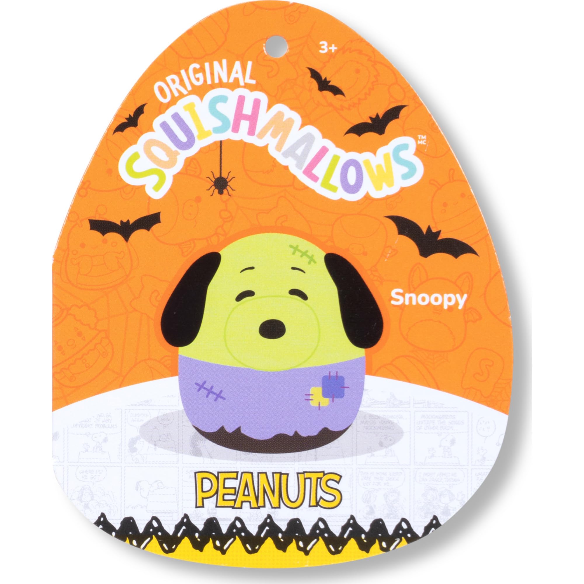Squishmallows Original Peanuts Halloween Mostro Snoopy 30,5 cm – Peluche ufficiale Jazwares (medie dimensioni)