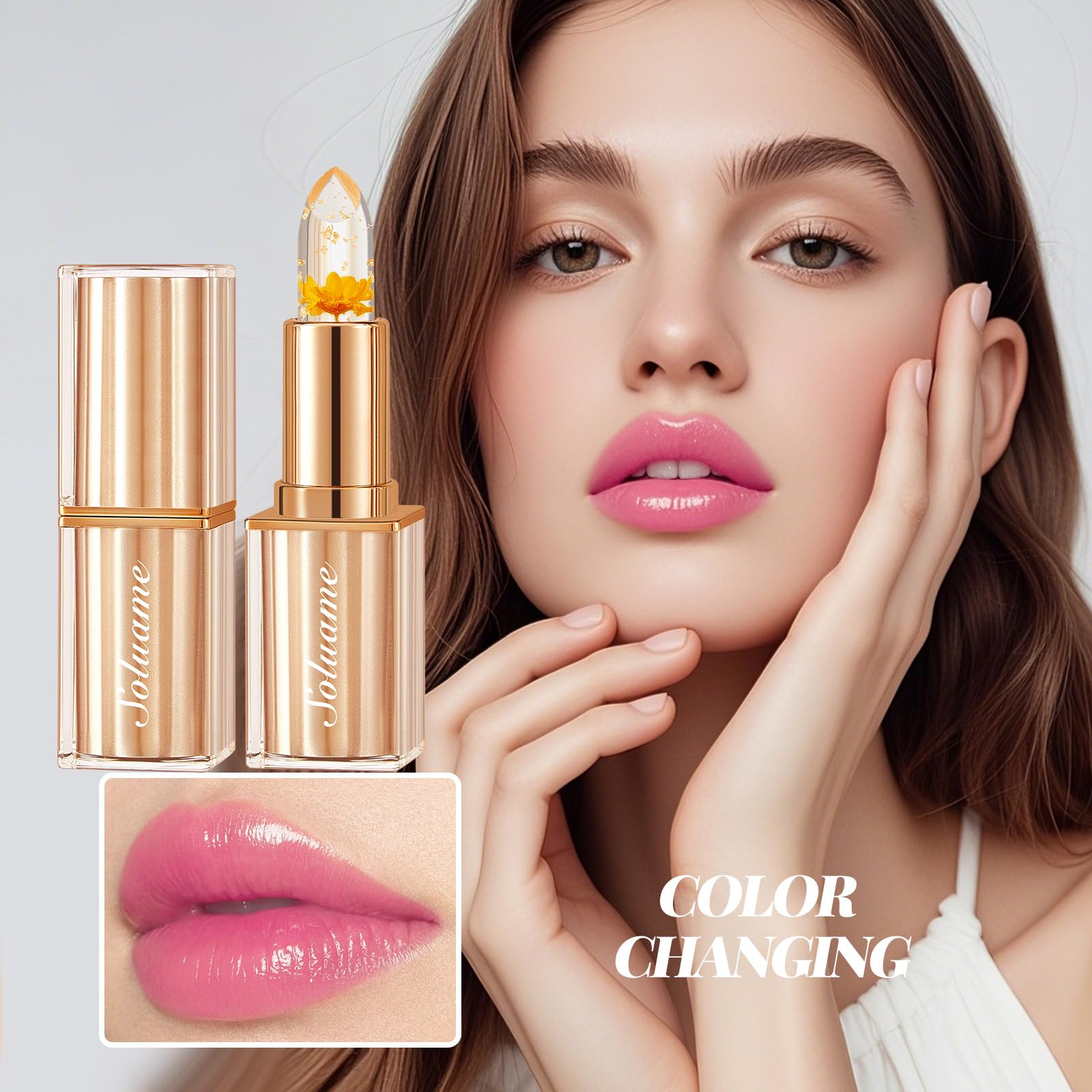 Colour Changing Lipstick, Tinted Lip Balm, Lip Stain Long Lasting - Image 2