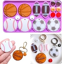 Evergarden Silicone Mold [Perforated Type] Ball, Soccer, Basketball, Baseball, Rugby, Baseball, Aroma Stone, Plaster, Handmade, Resin, Clay, Resin Accessories, Parts, Earrings, Earrings, Keychains,