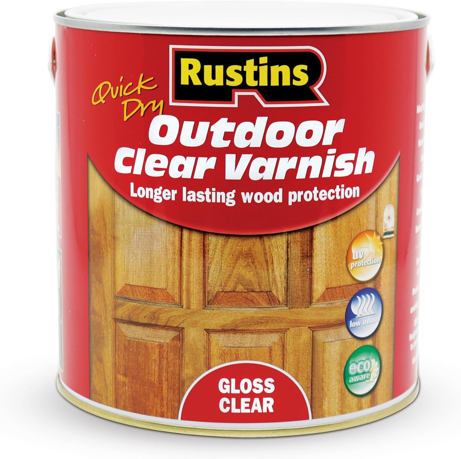 Rustins Quick Dry Outdoor Clear Varnish 2.5L Gloss