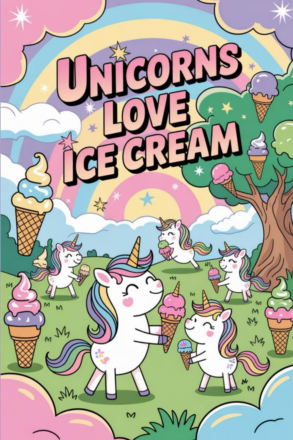 The Beautiful Story of Unicorns Love Ice Cream