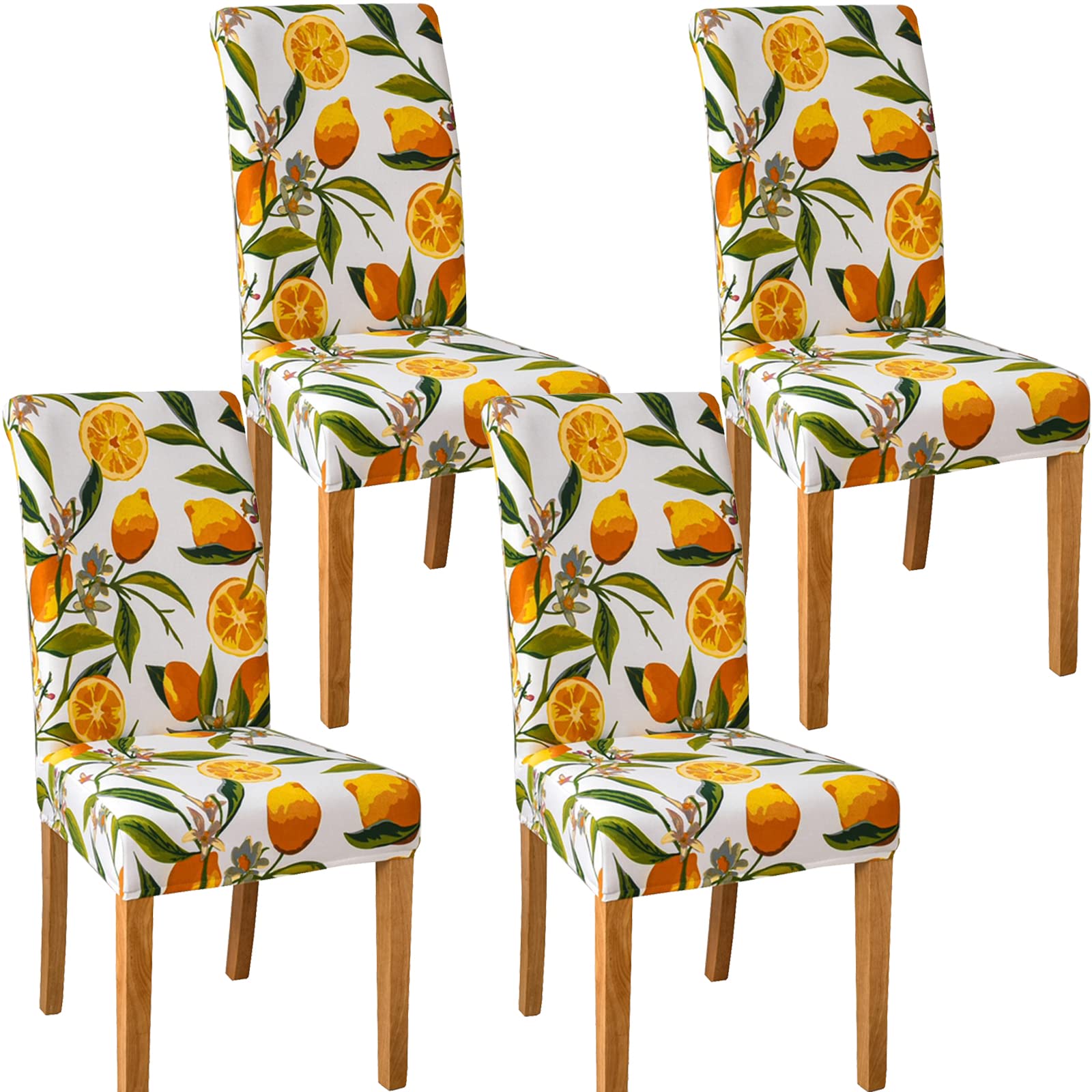 TEERFU Spandex Dining Chair Covers,4 Pack Removable Washable Stretch Chair Protector Slipcovers, Chair Protective Cover for Banquet Hotel and Wedding Ceremony — image 1