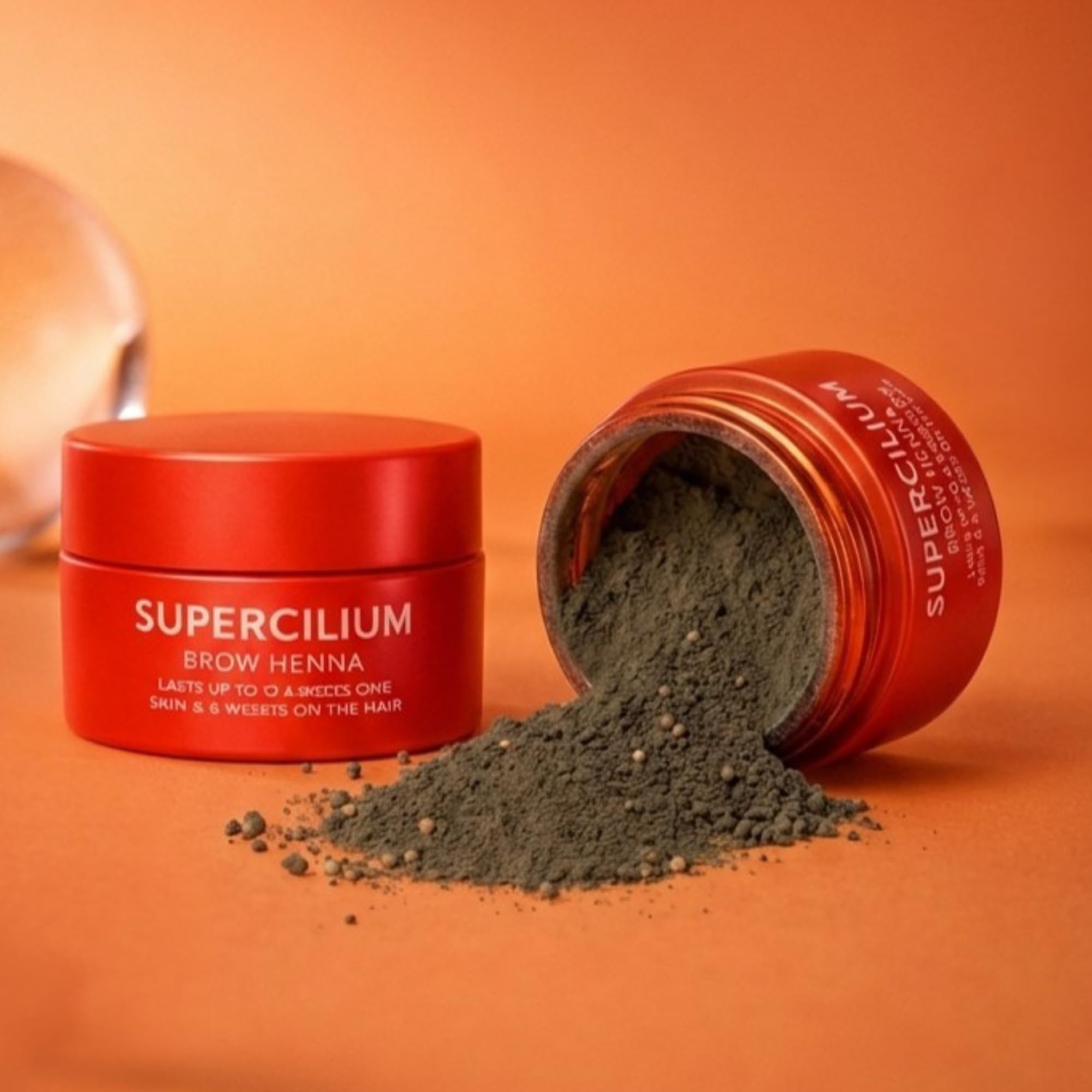 SUPERCILIUM Henna para Cejas y Activador de Color – Tinte de Cejas Profesional Marrón Oscuro – Efecto Tattoo Natural – Rinde 36 Aplicaciones - Duración hasta 6 Semanas