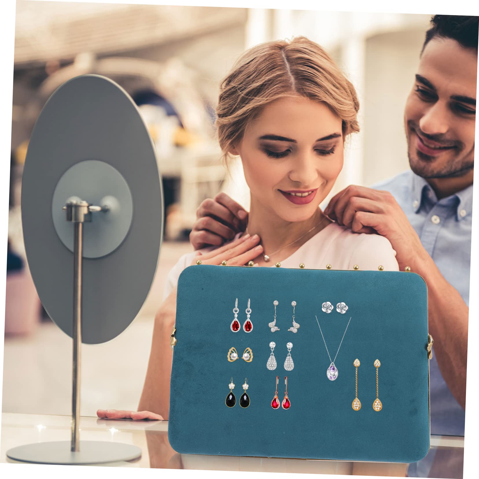 BESPORTBLE Joyería Escandinavo para Pendientes y Collares Exhibidor de Accesorios y Funcional para Almacenamiento de Organizador de Pendientes y Collares