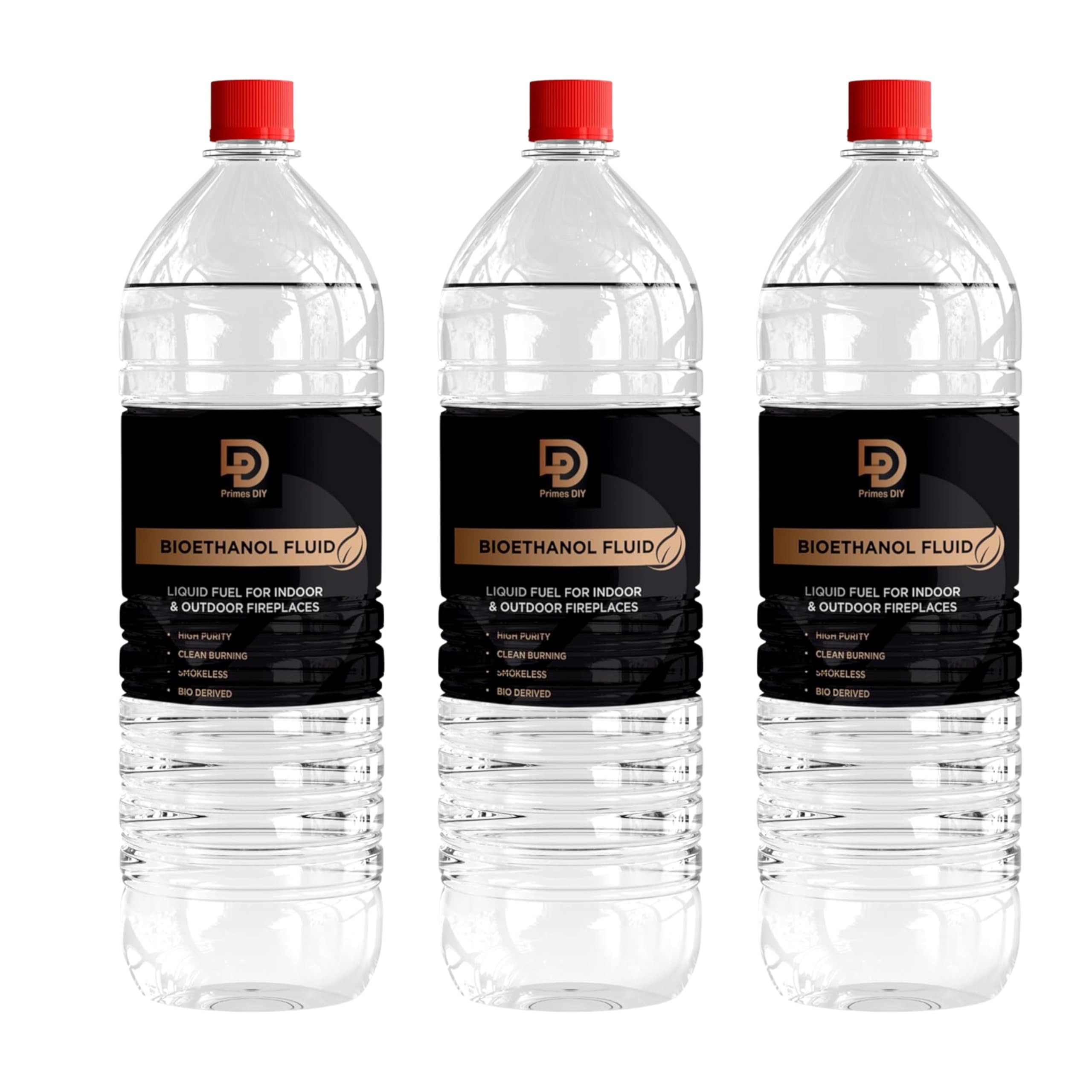 3 Litre Premium Bioethanol Fuel for Fire Place Clean Burning High Purity Bio Ethanol Liquid Fuel for Fire Pits Burners and Stoves Indoor and Outdoor Use Eco Friendly Bioethanol Fuel Liquid