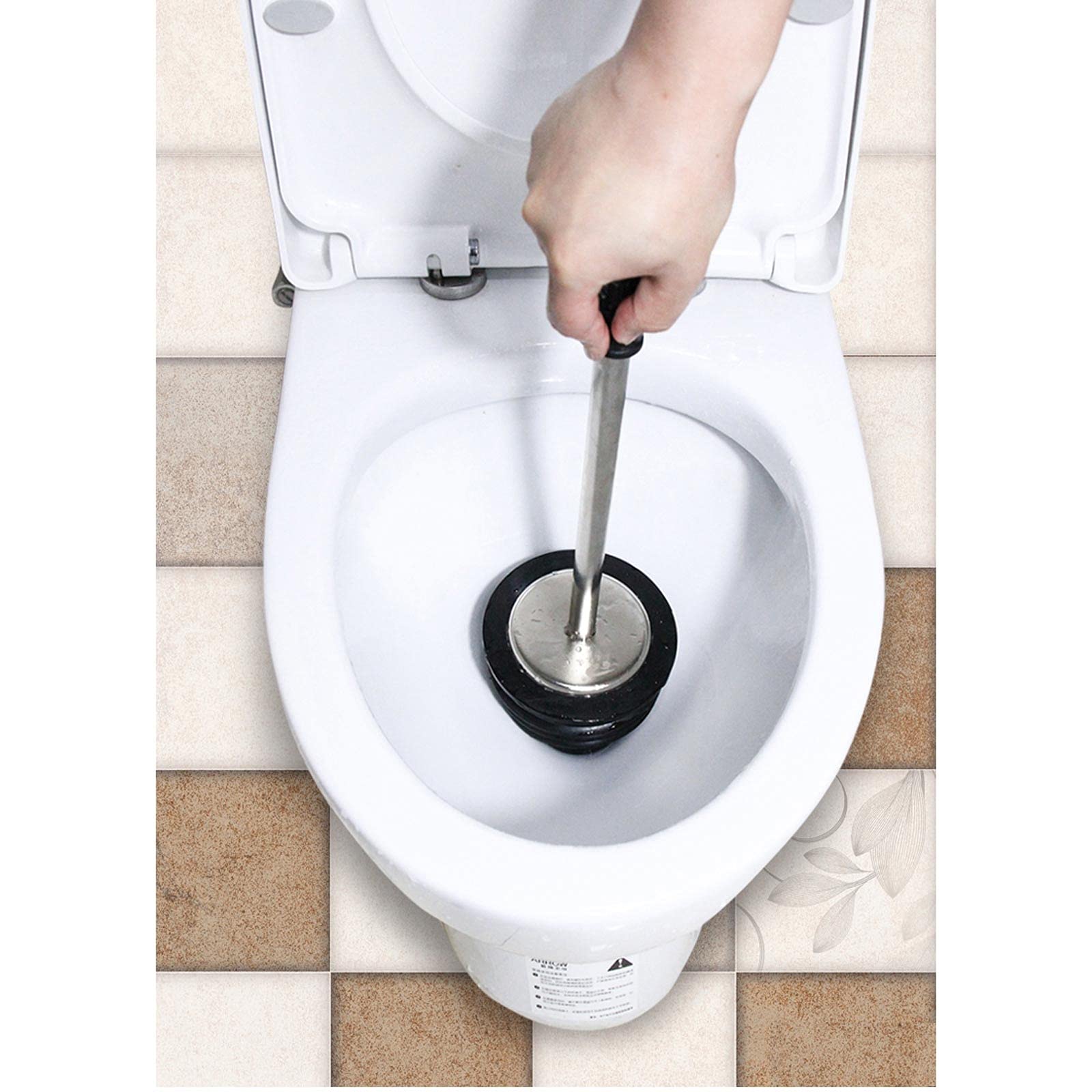 Desatascador émbolo de inodoro El inodoro, el inodoro, el desbloqueo para adaptarse a todos los inodoros, borrar y desbloquear con un poderoso matrones de matrones para baño Desatascador ​tuberias