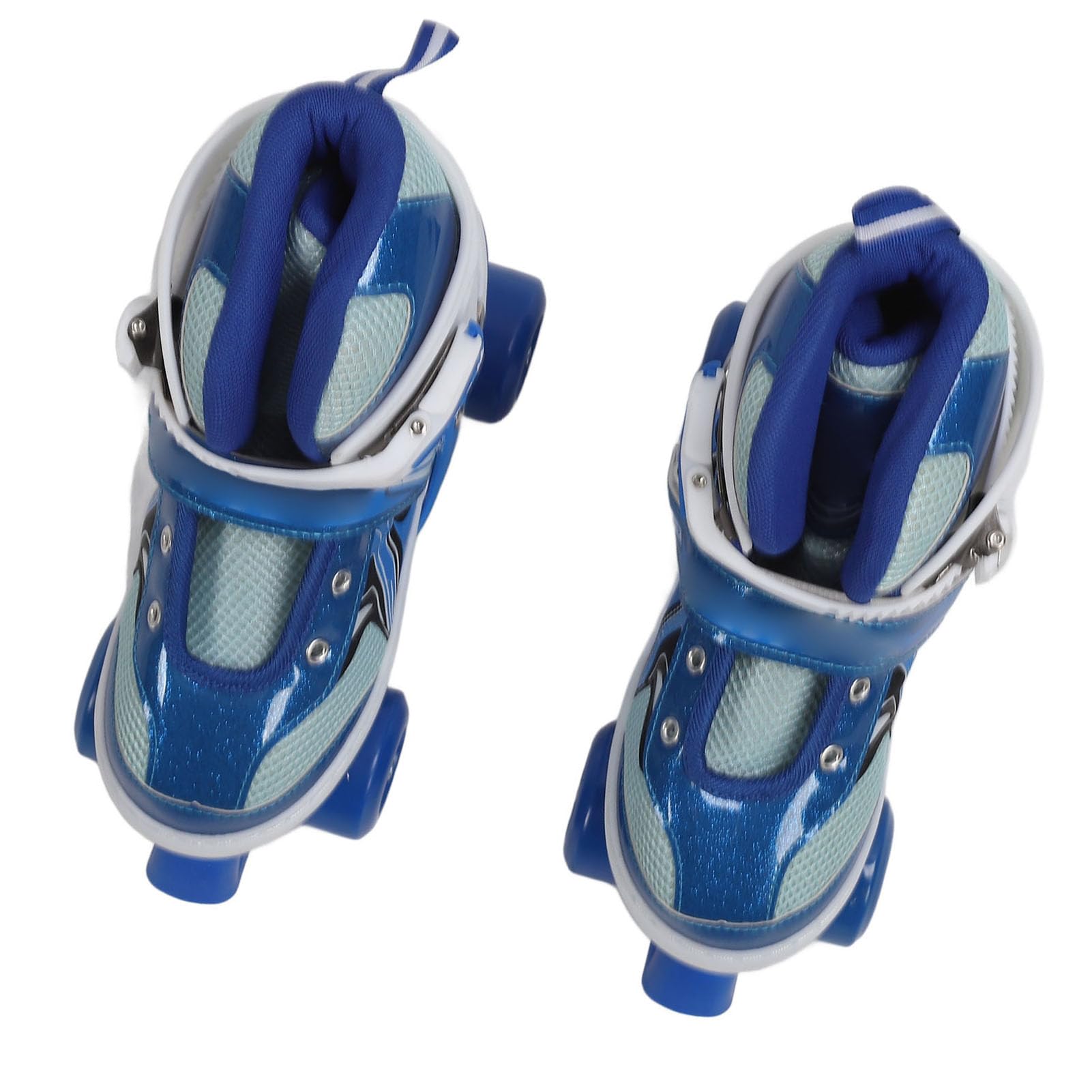 Roller Skates, Soft Inner Lining Four Wheel Skates Breathable Mesh Comfortable for Outdoor (Blue)