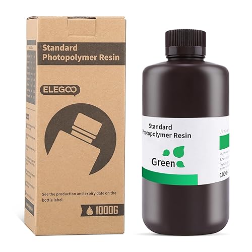 Vista 142 de ELEGOO - Resina estándar, mejorada 2.0, de 405 nm, de fotopolímero y curado mediante luz ultravioleta, para impresoras 3D Mars Saturn Jupiter MSLA