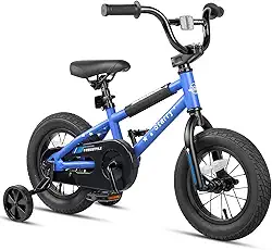 Bicicleta infantil estilo BMX 12 14 16 polegadas com rodas de treinamento freio para meninos e meninas de 1 a 8 anos, várias cores