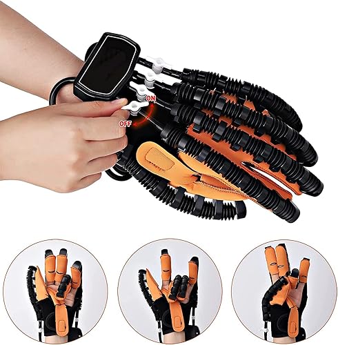 Miniatura 2 de Guantes de robot de rehabilitación, férula de mano funcional para ejercitador, ortesis para ejercitador, USB cargable, 9 engranajes de intensidad, 3