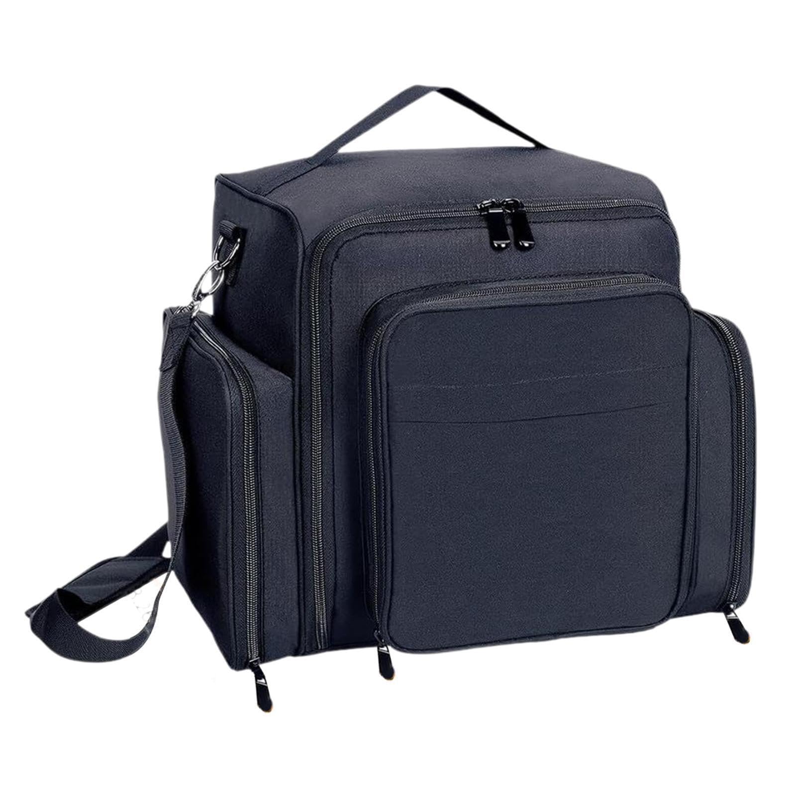 Estuche organizador para esmaltes de uñas con capacidad para 60 frascos Estuche de maquillaje portátil de viaje con bolsa desmontable y asa