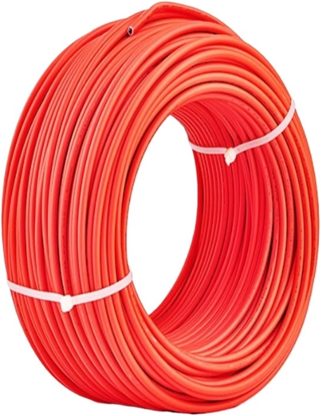 PV1-F Anti-Ultraviolet photovoltaic Cable AWG 10meters LSZH Sheath tinned Copper Wire for Solar Power Generation(Red,5 Meters_25MM)