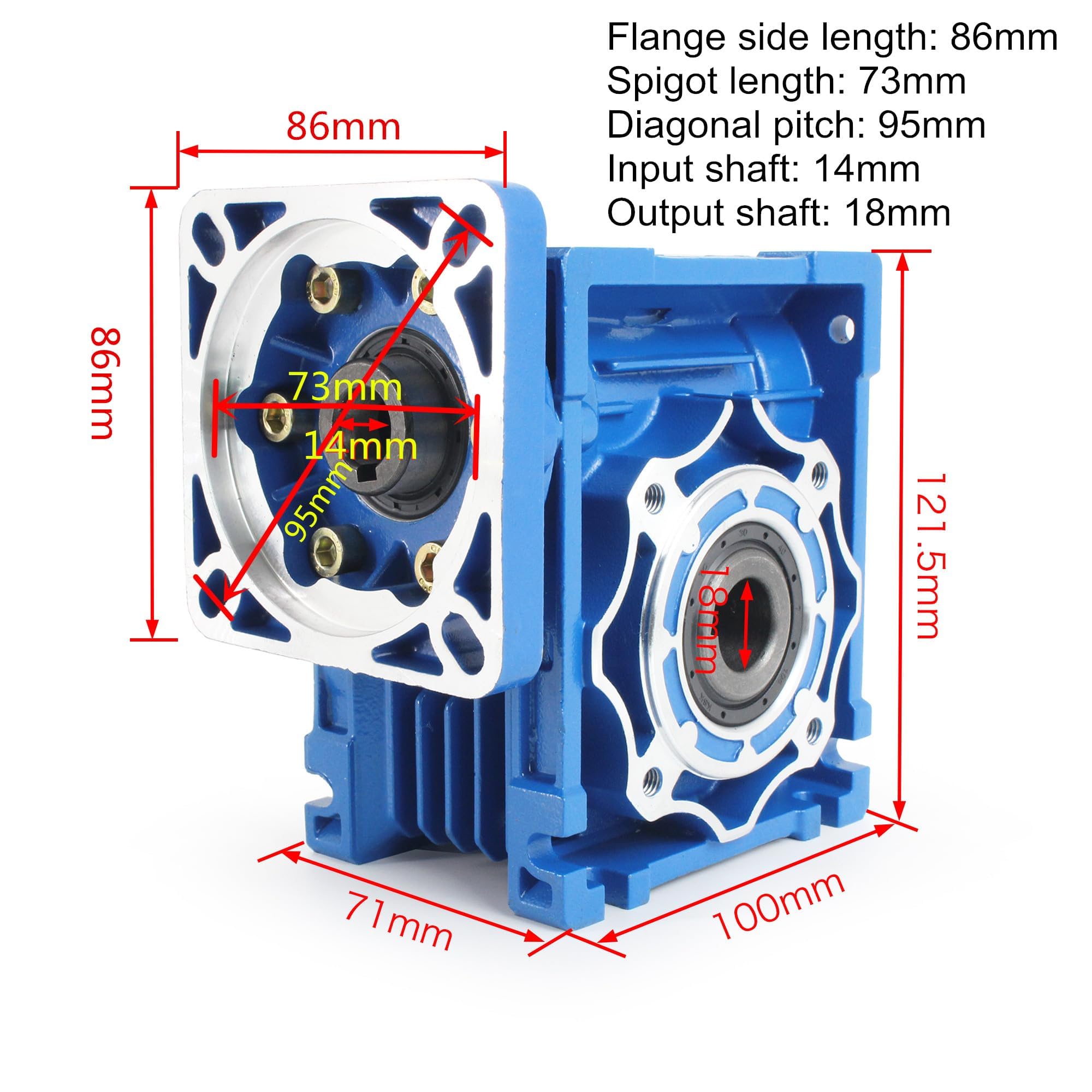 NMRV040 Worm Gear Reducer - Nema34 Motor -3