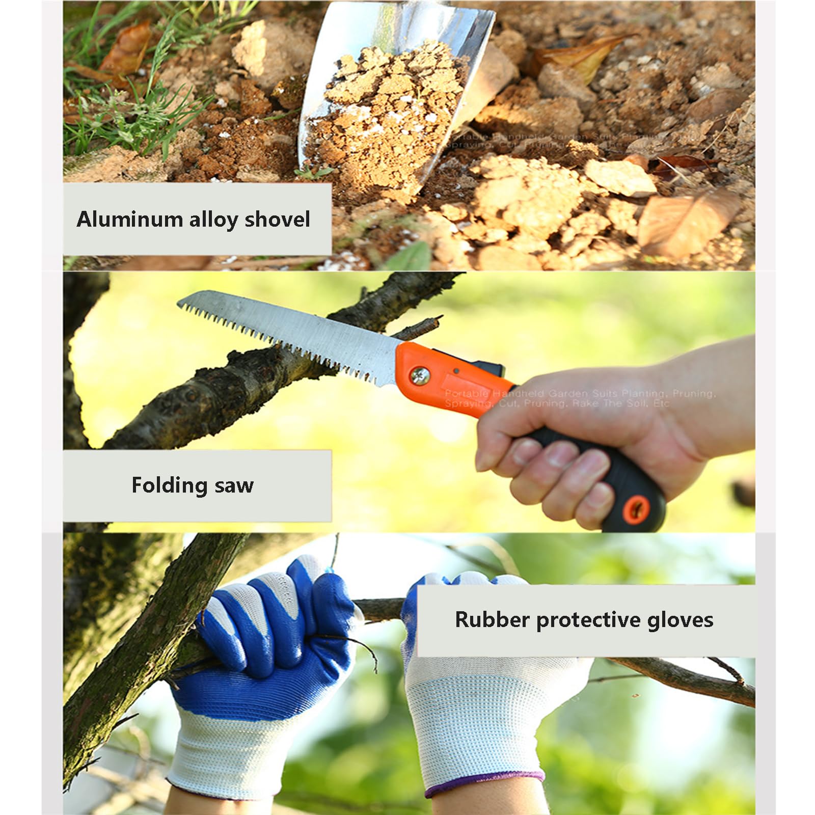 Set Di Attrezzi Da Giardino Kit Strumenti Giardinaggio 10 Pezzi Attrezzi Da Giardino Professionali Con Utensili Manuali Da Esterno Include Cesoie Per Guanti Da Giardino Borsa Portaoggetti