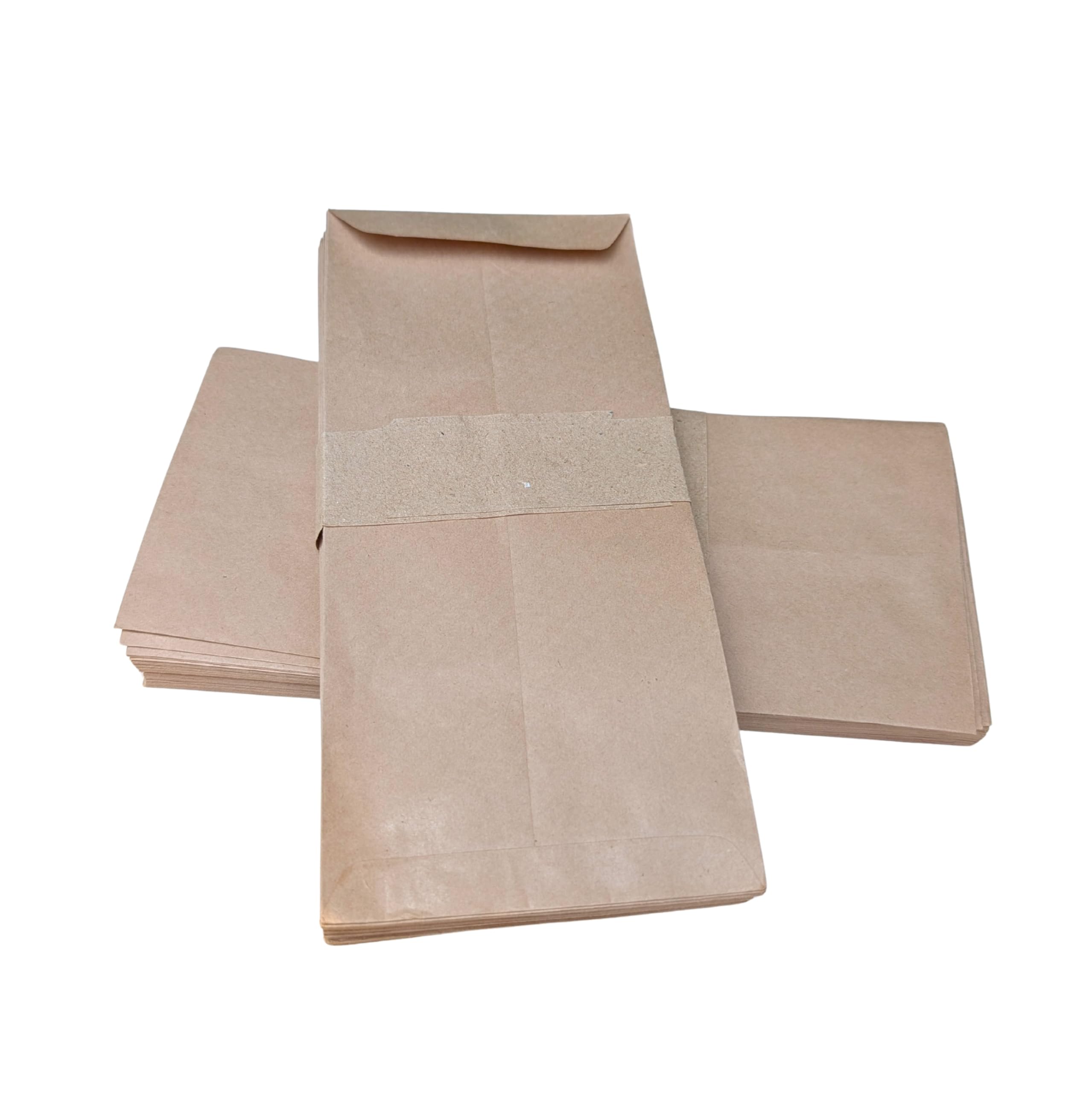 Brown Envelope For Letters – 100 Gsm Paper Bags Postal Cover For Documents Courier, Gifting Money, Note Cards, Post Cards Pack of 100