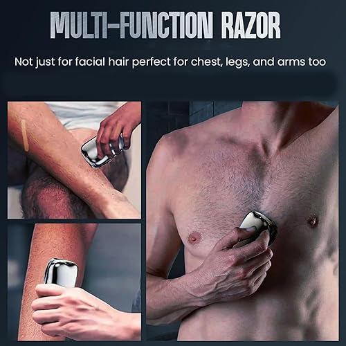 Miniatura 2 de Mini afeitadora eléctrica para hombres y mujeres, afeitadora eléctrica portátil, afeitadora eléctrica portátil, afeitadora de doble cabeza de