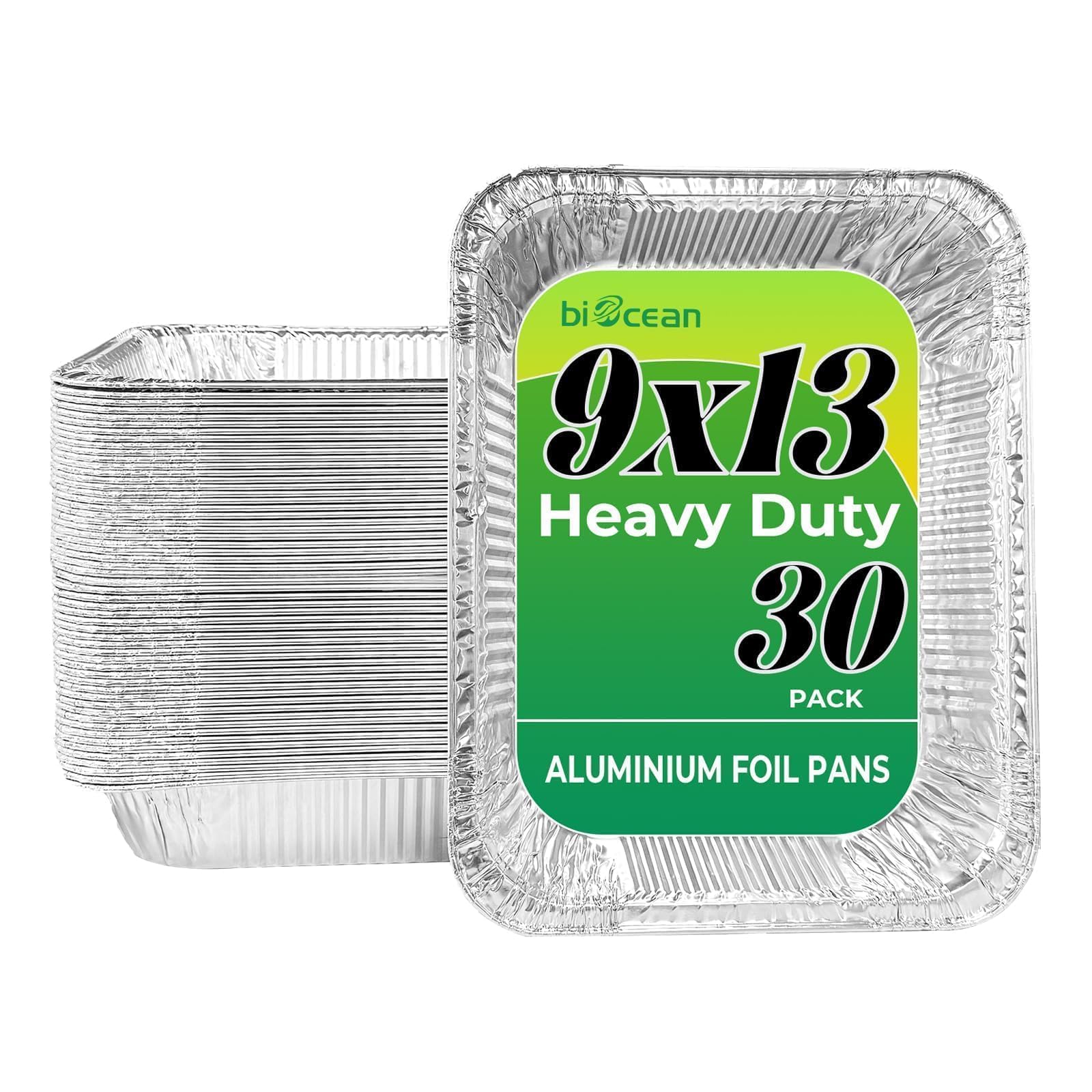 BIOCEAN 30 Pack Aluminum Pans