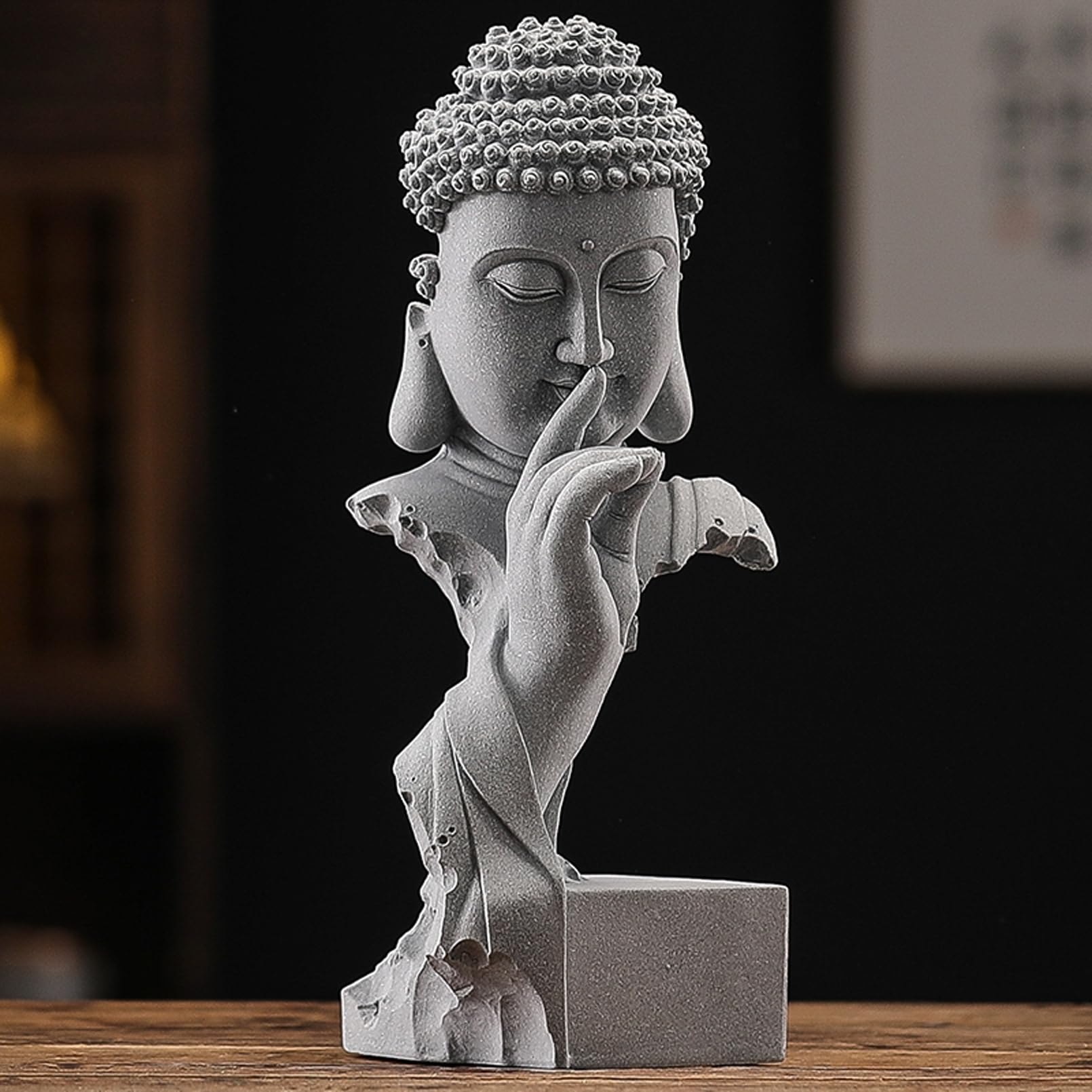 Amazon.com: AETVRNI Shh, Please Keep Quiet-Sakyamuni Buddha Statue