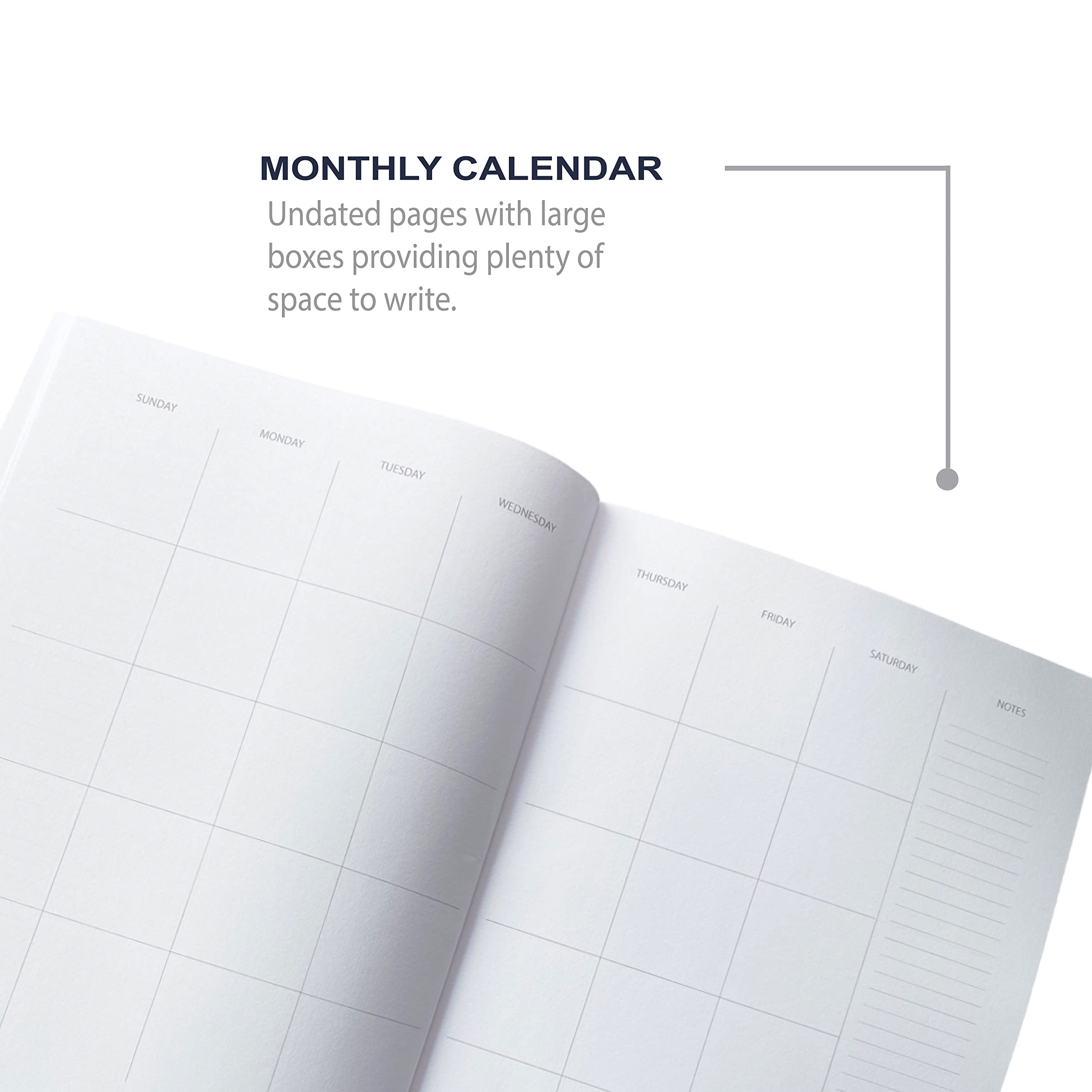 C'est qui Kinda Jour Planning hebdomadaire bleu marine