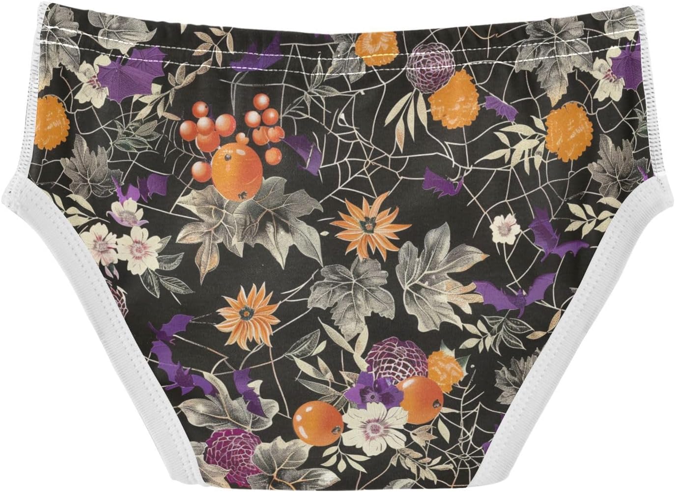 visesunny Boys Training Underwear Spiderweb Orange Gothic Breathe Cotton Potty Briefs Size 2T-8Y for Toddler