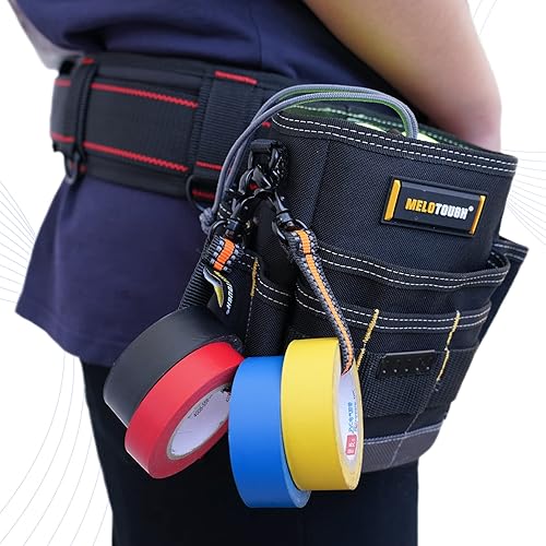 Miniatura 5 de MELOTOUGH Soporte de Cinta Eléctrica Correa de Cinta con Gancho de Resorte con Gatillo para Cinturón de Herramientas, Bolsa de Herramientas, Mochila