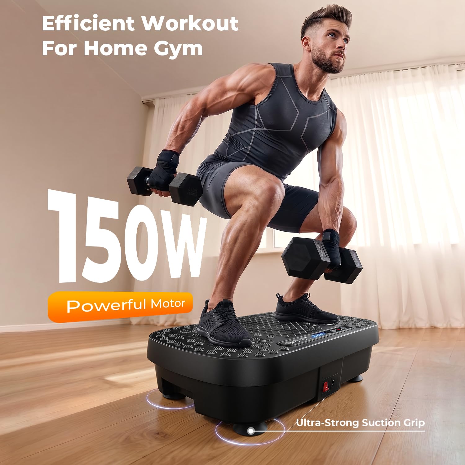 Vibrationsplatte,Vibrationsplatte Testsieger,Rüttelplatte Sport für Zuhause,Vibration Plate 330LBS Belastbar,9 Modi,99 Stufen,Power Plate Vibrationsplatt für Lymphdrainage,Ganzkörpertraining,Abnehmen