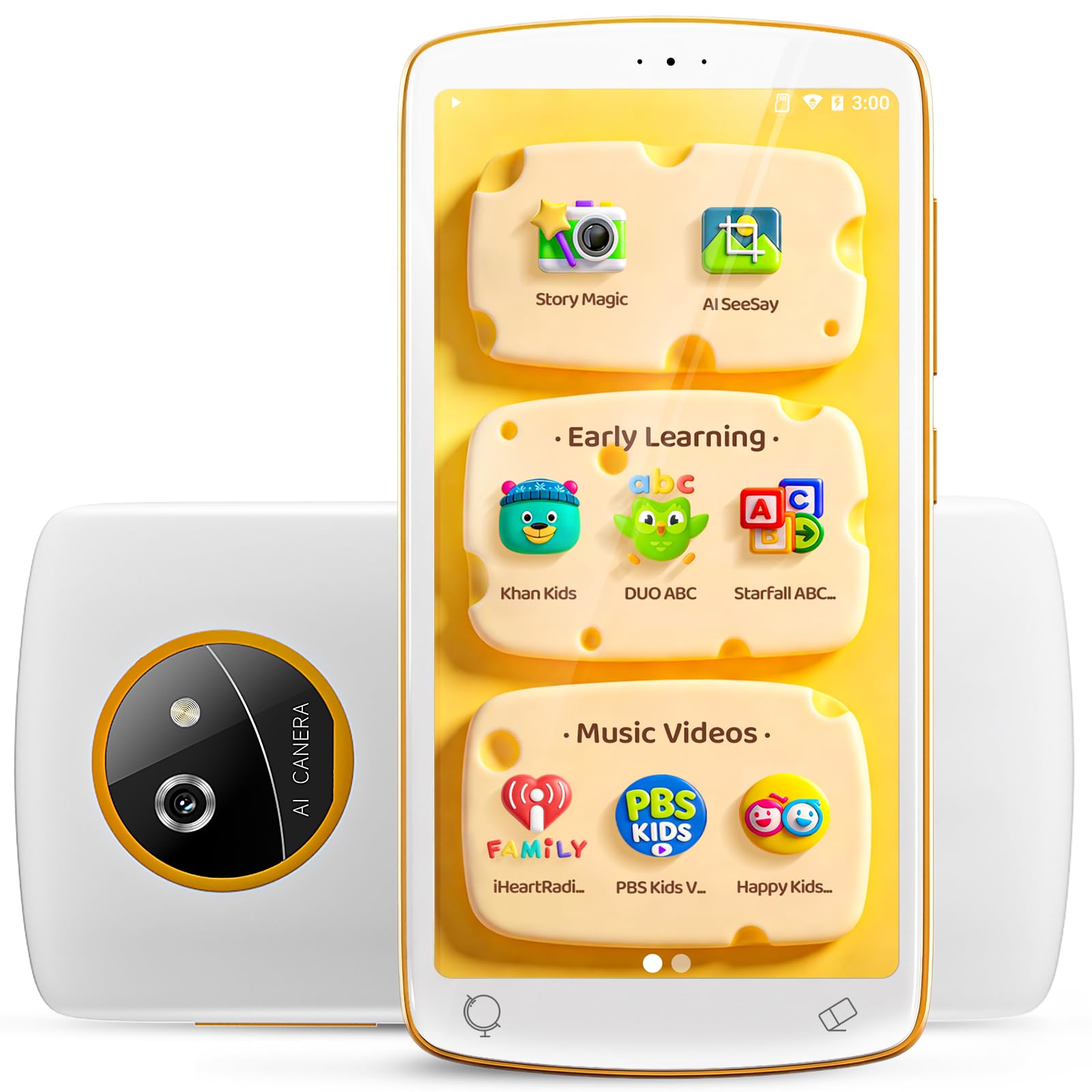 TIMMKOO Kids Phone for age 3-7 Toddler Toy with Camera & Parental Control