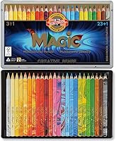 Vista 2 de KOH-I-NOOR 8774024004PL Set de lápiz mágico de color sin madera 8774 23+1 24 in SET