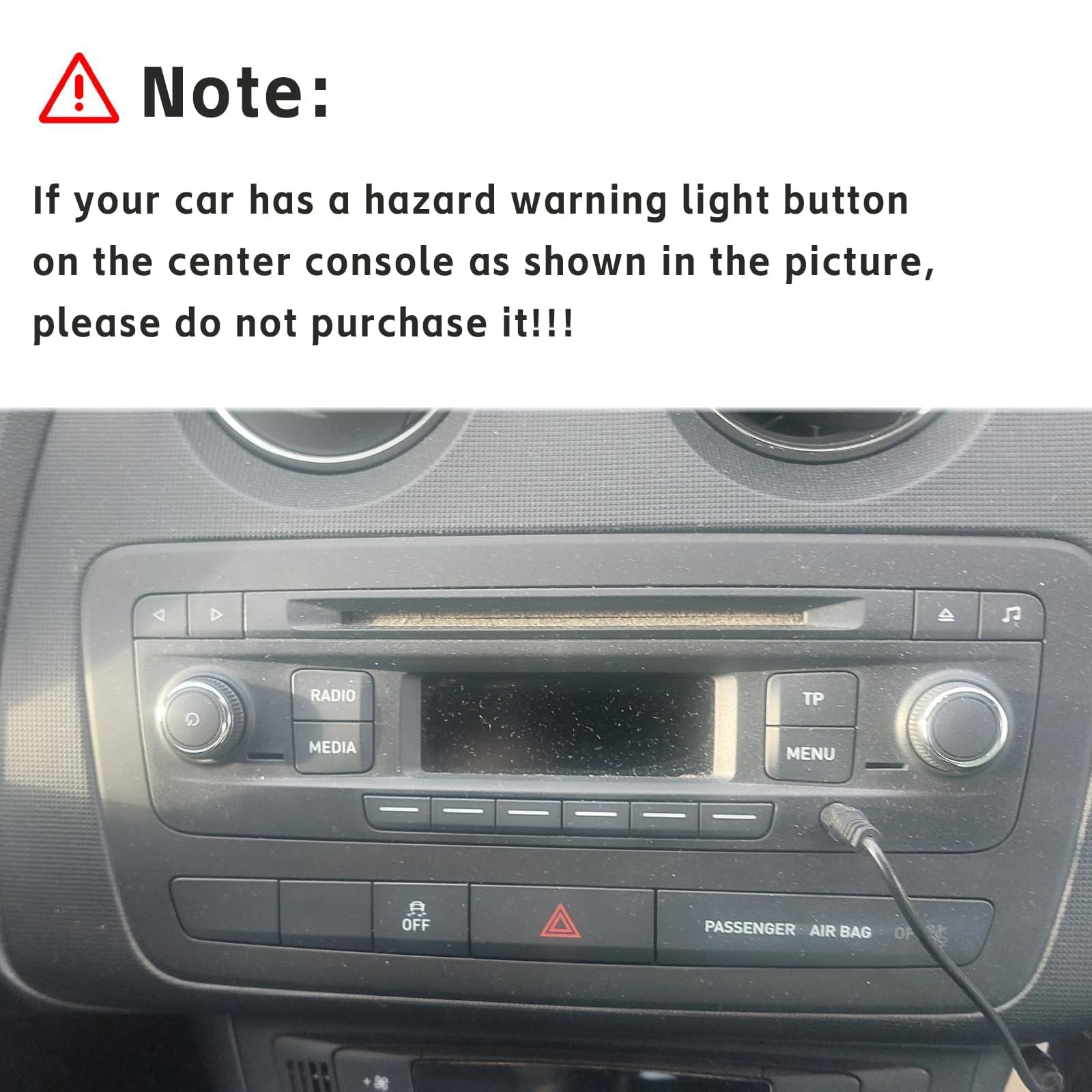Radio samochodowe do Seat Ibiza z bezprzewodowym CarPlay Android Auto Double din z IPS Bluetooth/FM/AM Radio/USB/wysoka wydajność dla Seat Ibiza 2009-2013