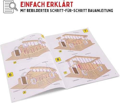 Miniatura 8 de Historic House - Juego de construcción de ladrillos, 370 bloques de construcción, juego de erector y juguete de construcción STEM